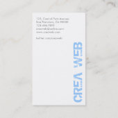 Web-Entwickler - Visitenkarten Visitenkarte (Rückseite)