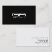 Web-Entwickler - Visitenkarten Visitenkarte (Vorne/Hinten)