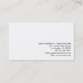 Web-Entwickler - Visitenkarten Visitenkarte (Rückseite)