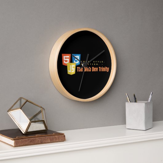 Web-Entwicklungs-Dreifaltigkeit - Code, Stil, Funk Uhr (Büro)