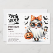 Web | Ghost Bats | Halloween-Einladungen Einladung (Vorderseite)