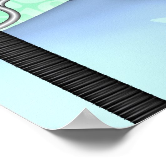 Web Head Moderne industrielle Kunst Poster (Ecke)