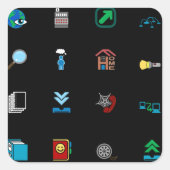 Web Icons Stickers (Vorderseite)