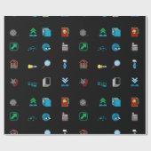 Web Icons Wrapper Paper Geschenkpapier (Flach)