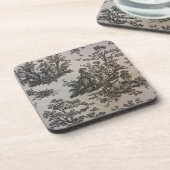 Web in Black & White Getränkeuntersetzer (Linke Seite)