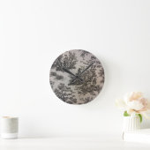 Web in Black & White Runde Wanduhr (Zuhause)