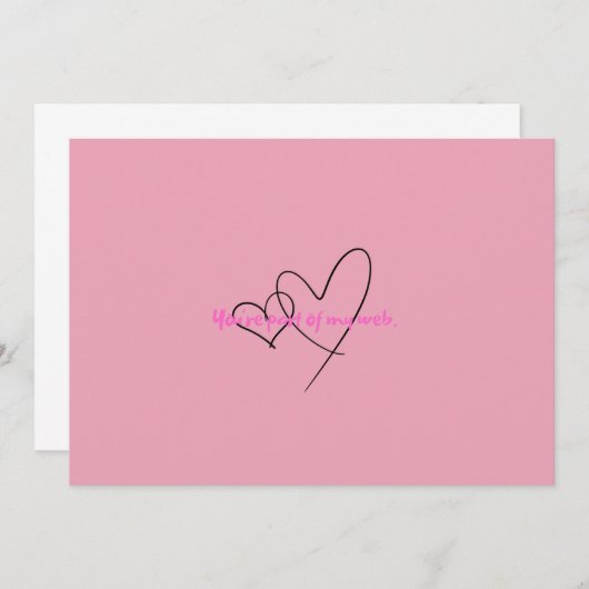 Web In - Kunst Versteckte Kraft Einladung (Vorne/Hinten)