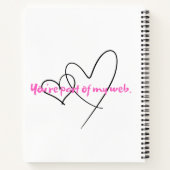 Web In - Kunst Versteckte Kraft Notizblock (Rückseite)