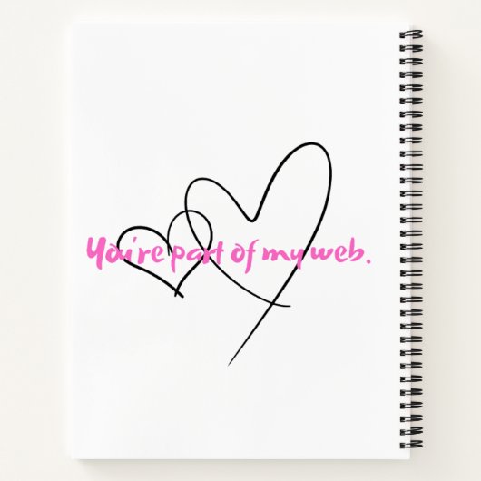 Web In - Kunst Versteckte Kraft Notizblock (Rückseite)