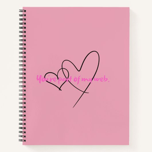 Web In - Kunst Versteckte Kraft Notizblock (Vorderseite)