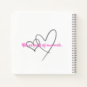 Web In - Kunst Versteckte Kraft Notizblock (Rückseite)