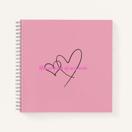 Web In - Kunst Versteckte Kraft Notizblock (Vorderseite)