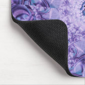 Web | Lila und blaue Fraktal Art Mousepad (Ecke)