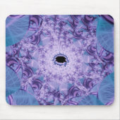 Web | Lila und blaue Fraktal Art Mousepad (Vorne)