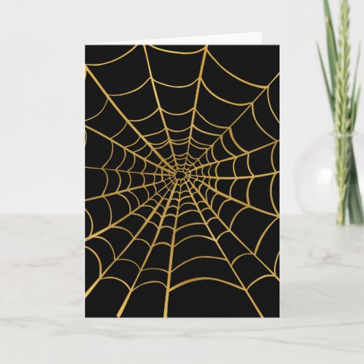 Web mit Gold und Black Spider Karte (Vorderseite)