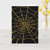 Web mit Gold und Black Spider Karte (Gelbe Blume)