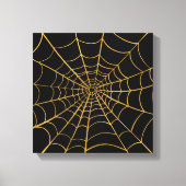 Web mit Gold und Black Spider Leinwanddruck (Vorderseite)