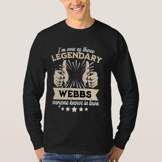 Web-Nachname-Webb-Nachname-Webb-Webb T-Shirt (Vorderseite)