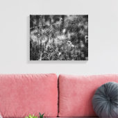 Web-Natur aus Schwarz und Weiß Leinwanddruck (Insitu (Wohnzimmer))