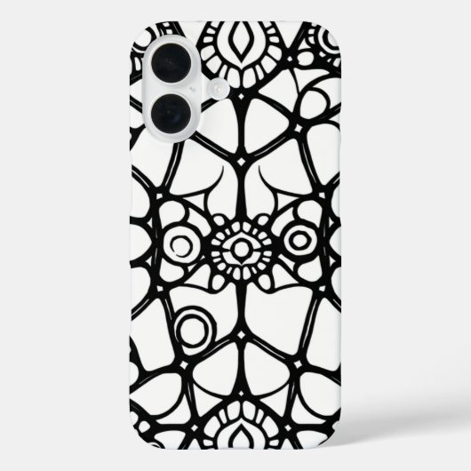 Web of Wonder: Ein Mesmerisierender Doodle Case-Mate iPhone Hülle (Rückseite)