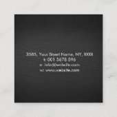 Web of Wyrd in Blume of Life Business Card Quadratische Visitenkarte (Rückseite)