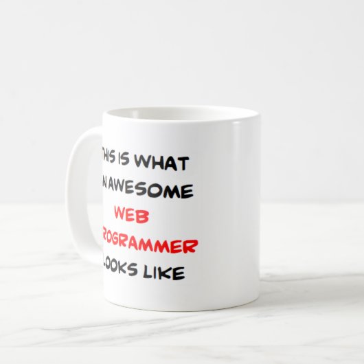 Web-Programmierer, phantastisch Kaffeetasse (Vorderseite Links)
