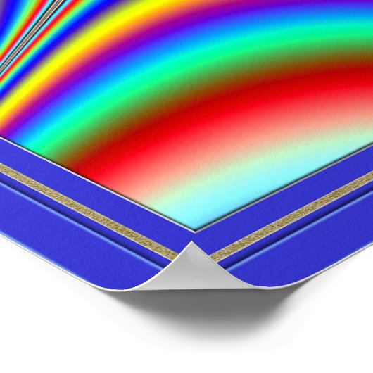 Web-Pulsieren von Farben Poster (Ecke)