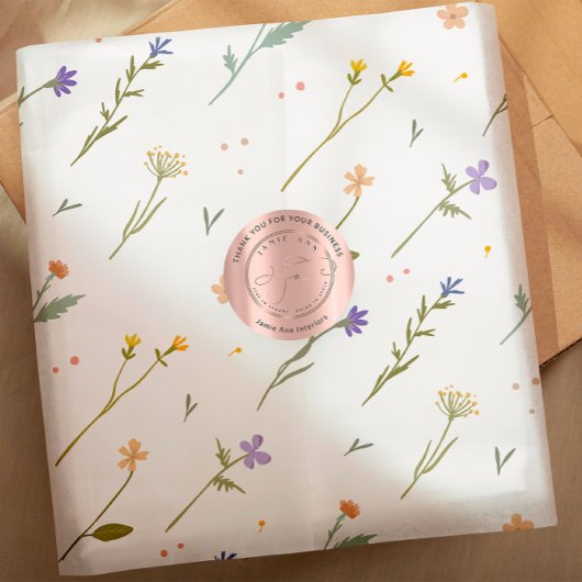 Web-Rose mit benutzerdefinierten Logo - Vielen Dan Runder Aufkleber