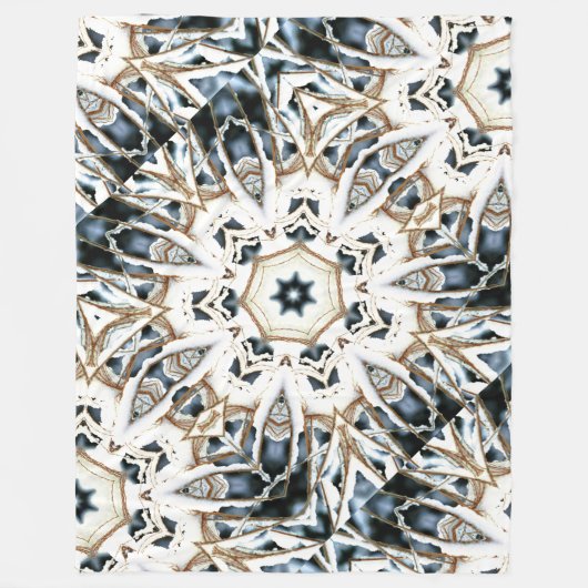 Web-Schnee Fleecedecke (Vorderseite)