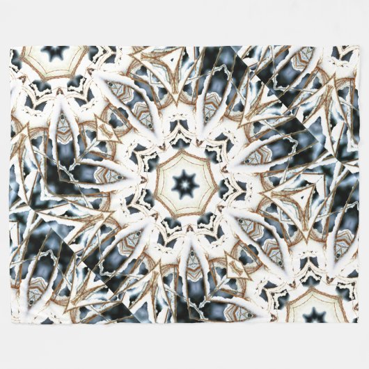 Web-Schnee Fleecedecke (Vorderseite (Horizontal))