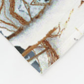 Web-Schnee Fleecedecke (Ecke)