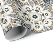 Web-Schnee Geschenkpapier (Rolleneckpunkt)