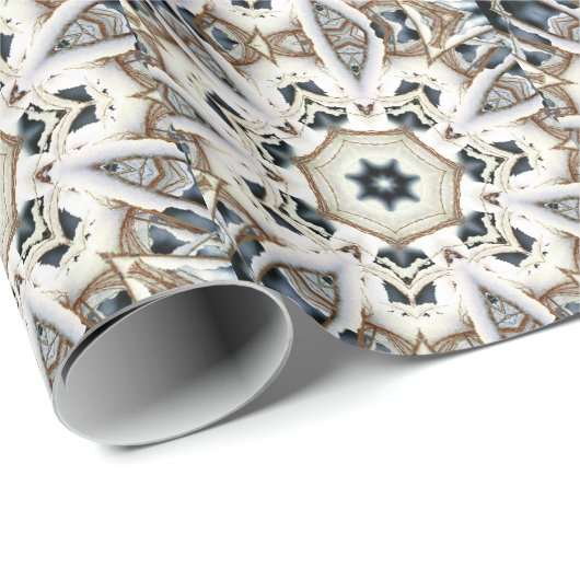 Web-Schnee Geschenkpapier (Rolleneckpunkt)