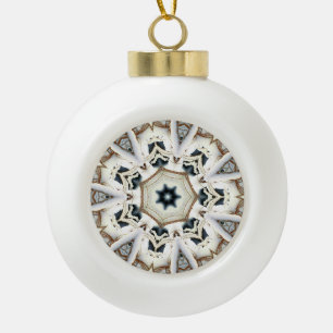 Web-Schnee Keramik Kugel-Ornament