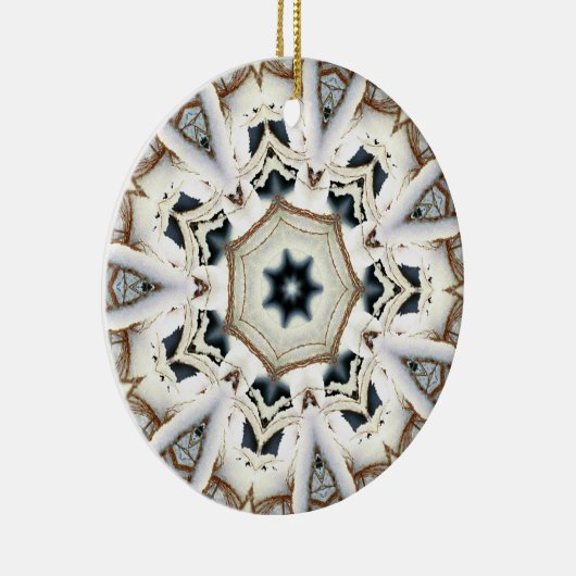 Web-Schnee Keramik Ornament (Rechts)