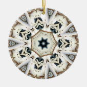 Web-Schnee Keramik Ornament (Vorne)