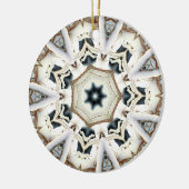 Web-Schnee Keramik Ornament (Links)