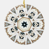 Web-Schnee Keramik Ornament (Hinten)