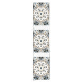 Web-Schnee Kurzer Tischläufer (Vorderseite)