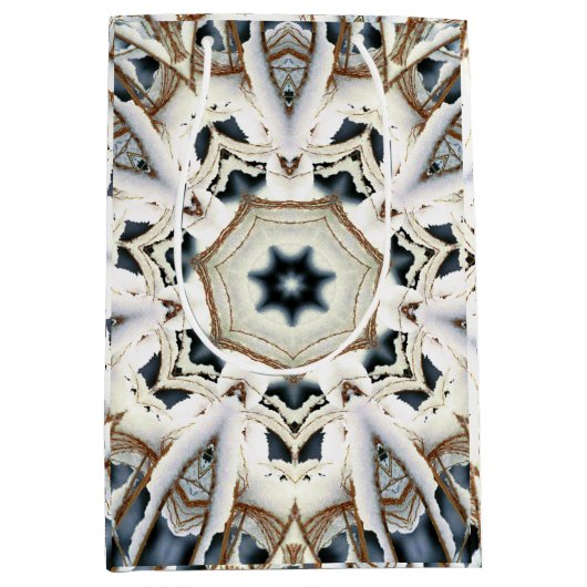 Web-Schnee Mittlere Geschenktüte (Vorderseite)