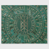 Web-Site von Wyrd - Malachite, Leather und Gold Geschenkpapier (Flach)