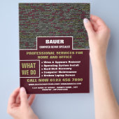 Web-Skript, Computerreparaturspezialwerbung Flyer (Hand)