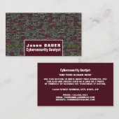 Web-Skript, Informationstechnologie, Computer Visitenkarte (Vorne/Hinten)