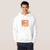 Web-Spinner-Halloween-Linolschnitt-Design Hoodie (Vorne ganz)
