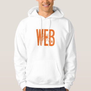 Web-Spinner-Halloween-Linolschnitt-Design Hoodie