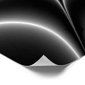 Web Star in Schwarz und Weiß Poster (Ecke)
