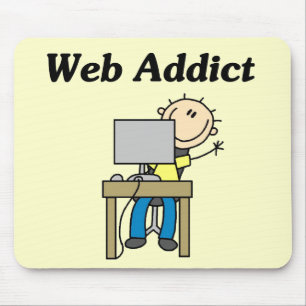 Web Sucht T-Shirts und Geschenke Mousepad