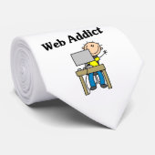 Web-Süchtiger Krawatte (Gerollt)