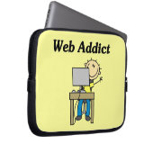 Web-Süchtiger Laptopschutzhülle (Vorne Rechts)