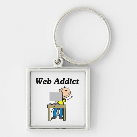 Web-Süchtiger Schlüsselanhänger (Vorne)
